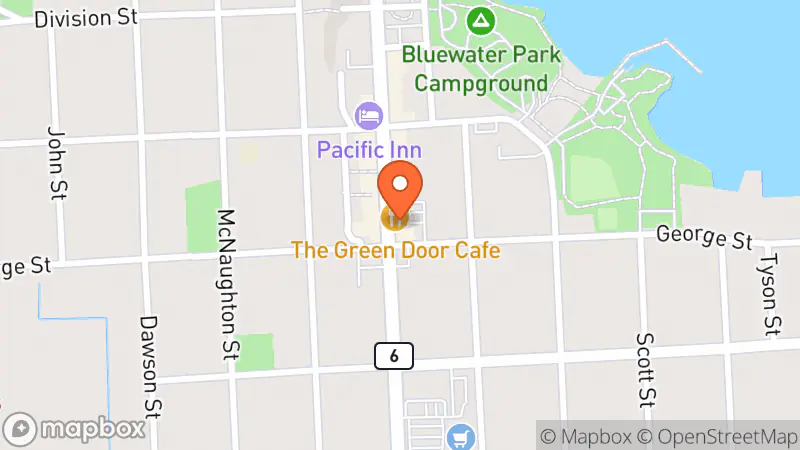 Map showing location of The Salvation Army Wiarton Thrift Store