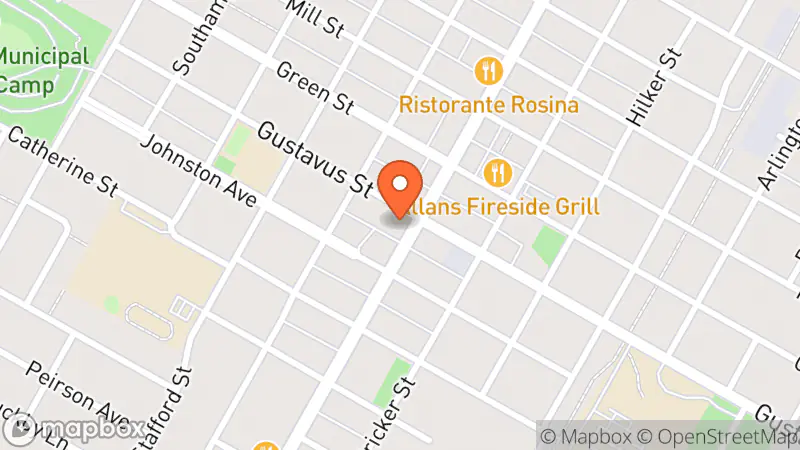 Map showing location of The Salvation Army