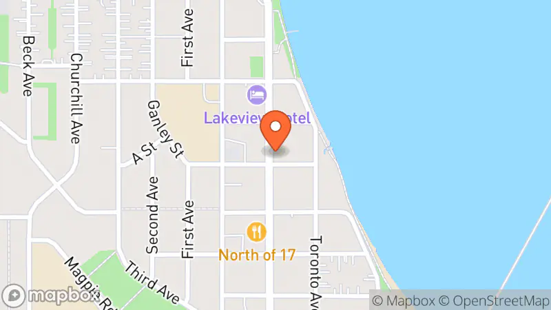 Map showing location of The Thrift Barn