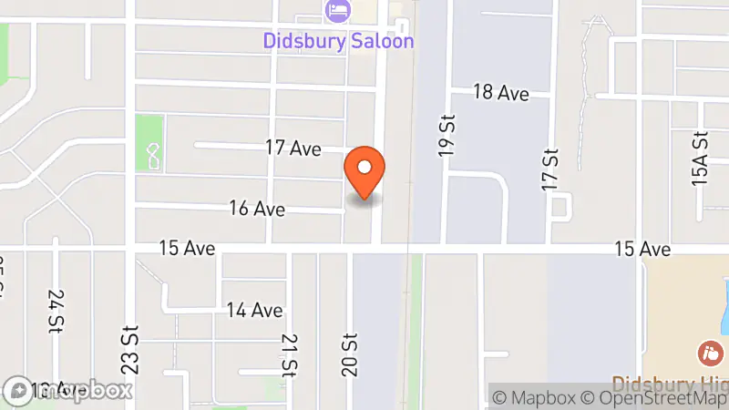 Map showing location of The Treasure Chest