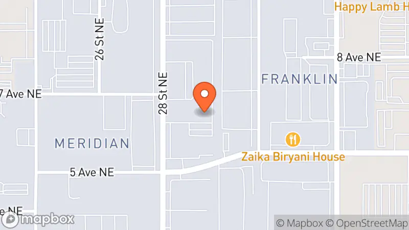 Map showing location of The Veterans Association Thrift Store