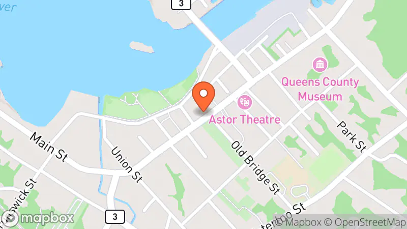 Map showing location of Thrift Store