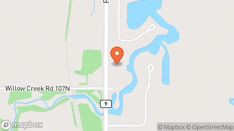 Map showing location of Thrift store