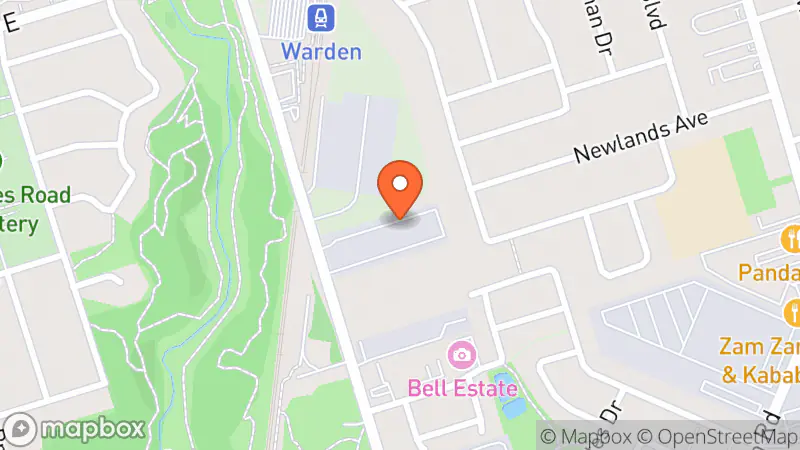Map showing location of Thrift Value