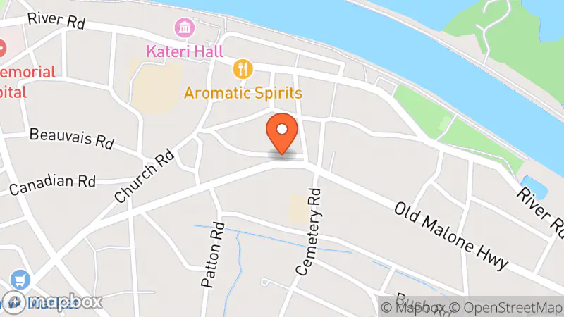 Map showing location of Thrifting The Night Away