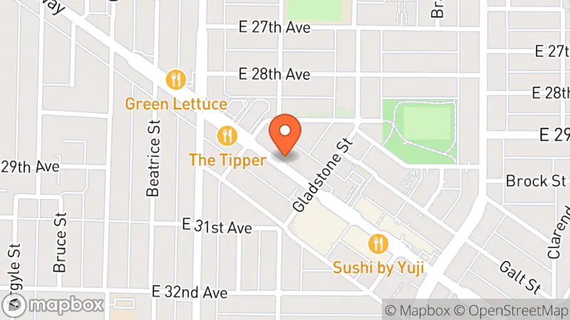 Map showing location of Thriftique