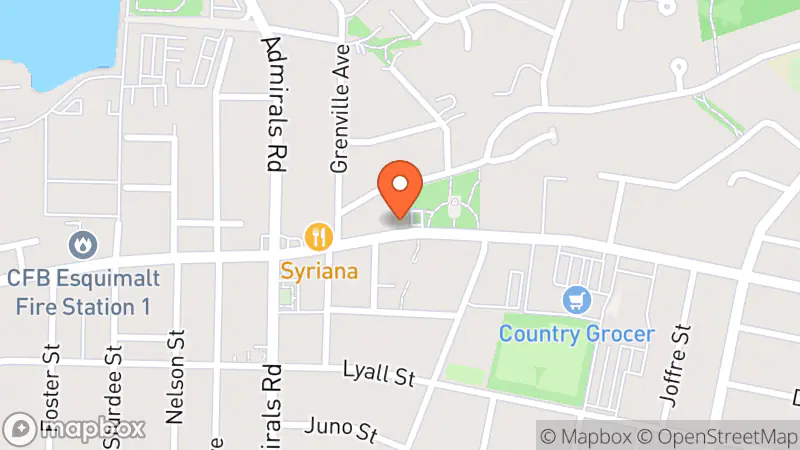 Map showing location of Thrifty Bee's Sales
