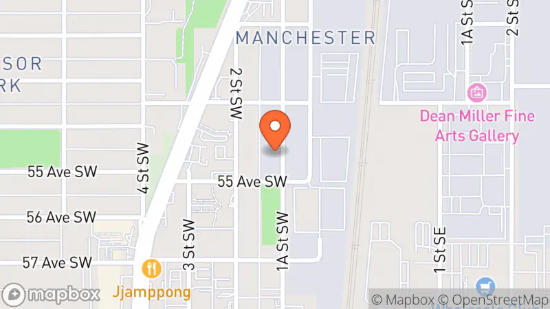 Map showing location of Thrifty Smart inc