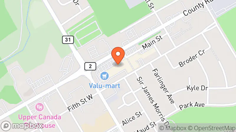 Map showing location of Timmy's Place