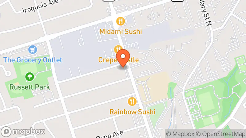 Map showing location of Trader Joes