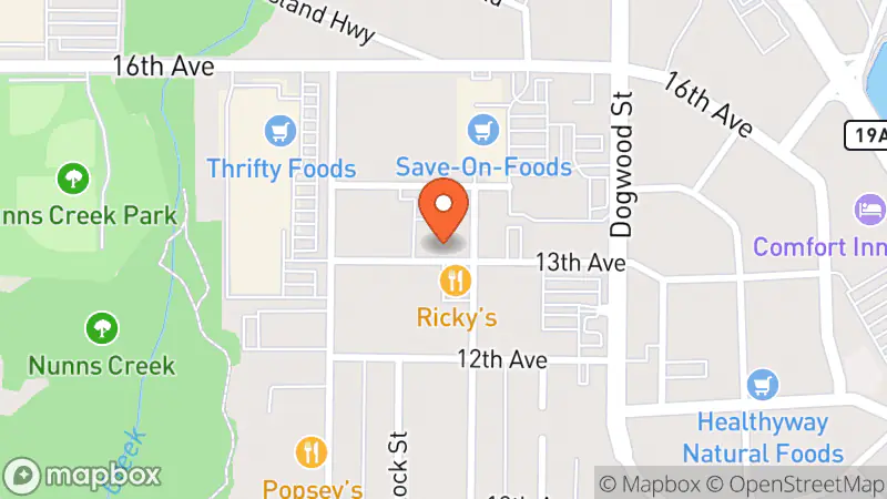 Map showing location of Transitions Store