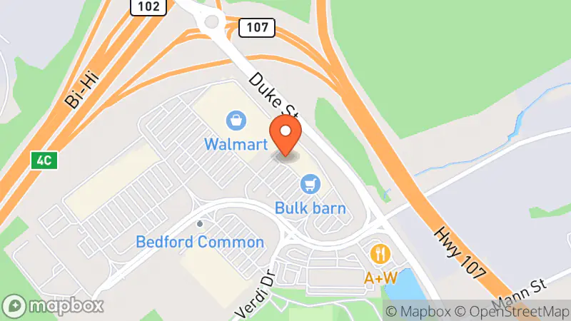 Map showing location of Value Village