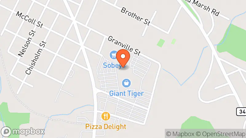 Map showing location of Value Village Community Donation Centre