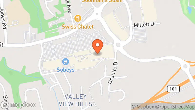 Map showing location of Value Village Community Donation Centre