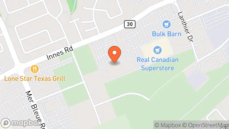 Map showing location of Value Village
