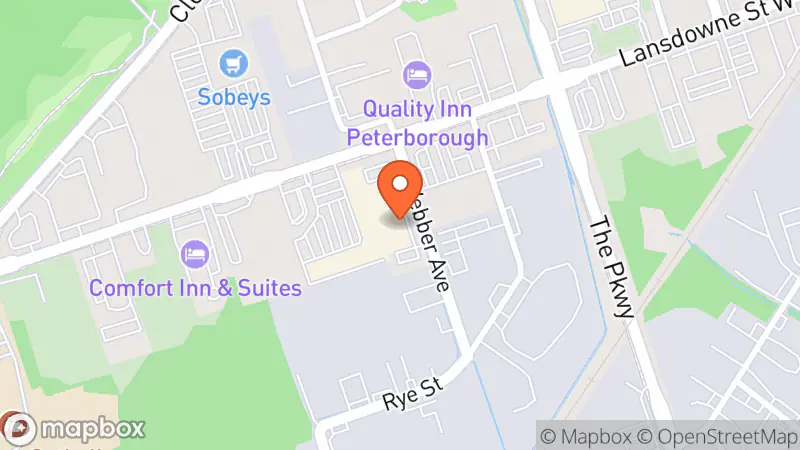 Map showing location of Value Village