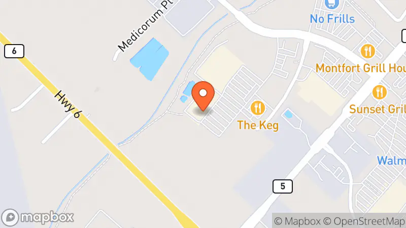 Map showing location of Value Village