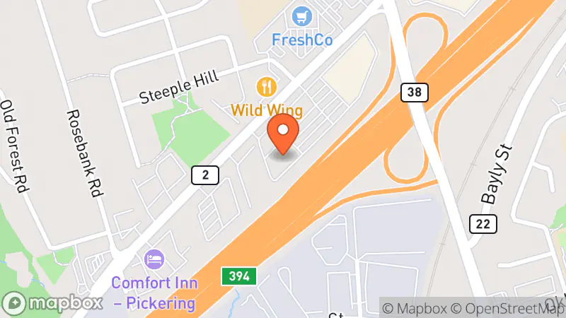 Map showing location of Value Village