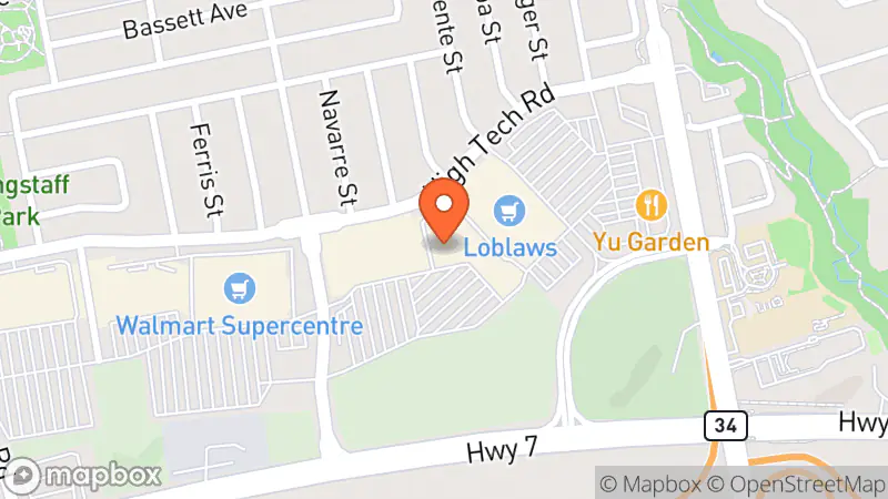 Map showing location of Value Village