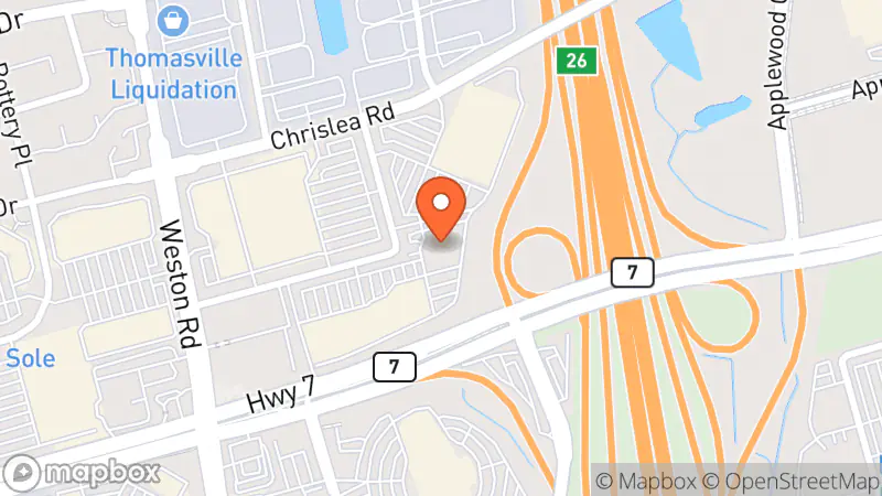 Map showing location of Value Village