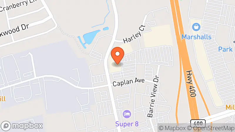 Map showing location of Value Village