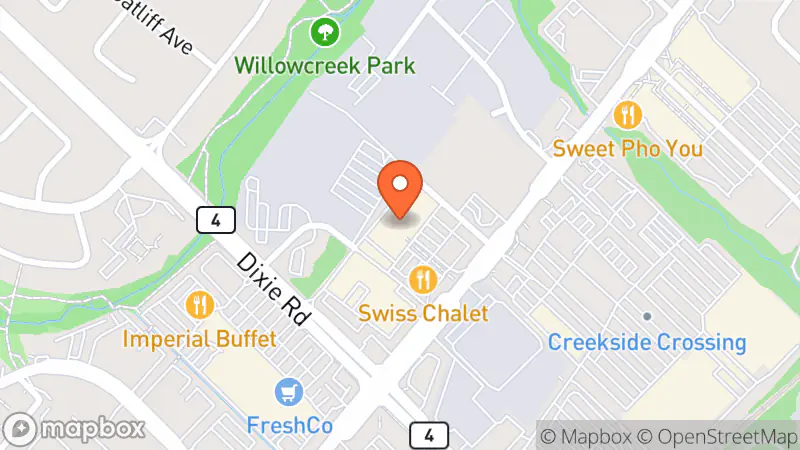 Map showing location of Value Village