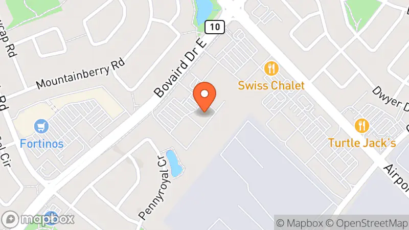 Map showing location of Value Village