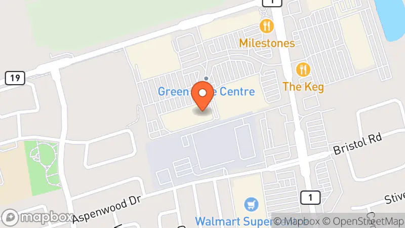 Map showing location of Value Village