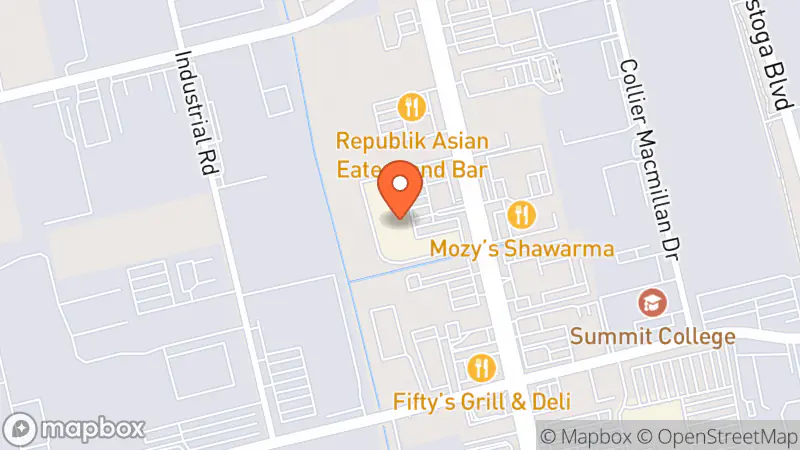 Map showing location of Value Village