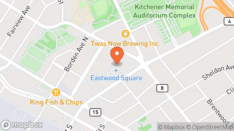 Map showing location of Value Village