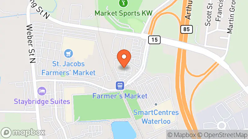 Map showing location of Value Village