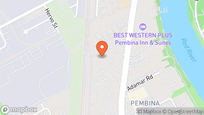 Map showing location of Value Village