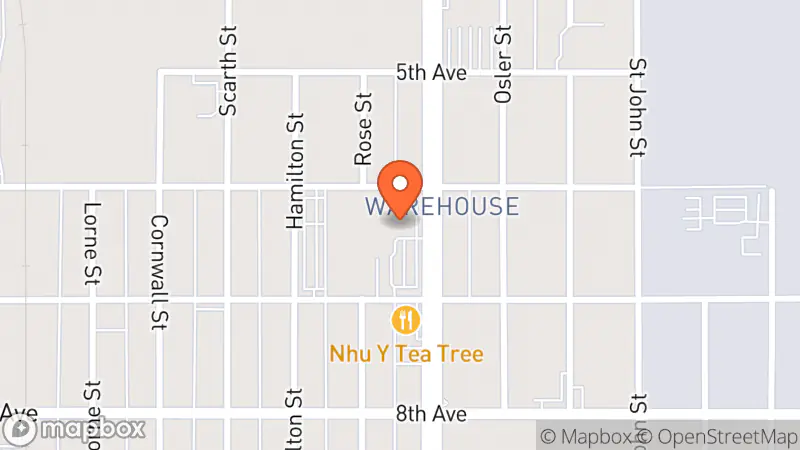 Map showing location of Value Village