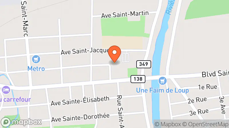 Map showing location of Vestiaire St-Antoine