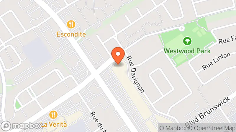 Map showing location of Village des Valeurs