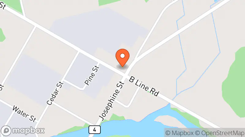 Map showing location of Wingham Restore