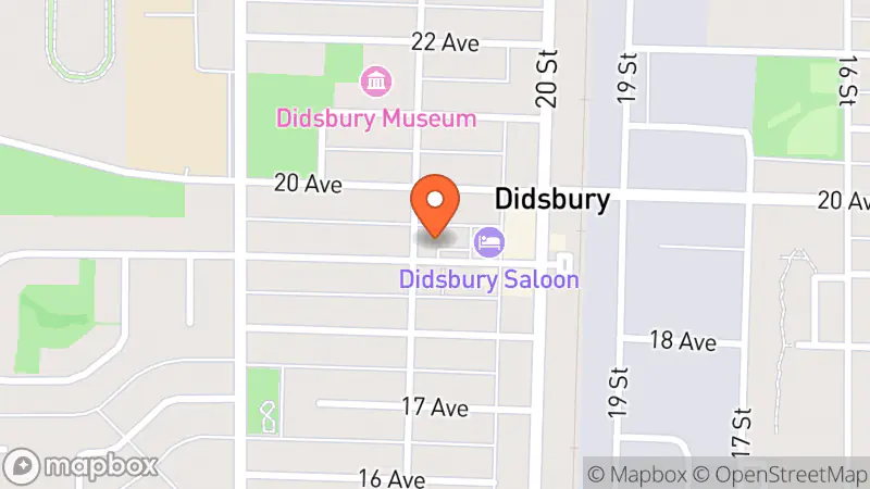 Map showing location of Zion Thrift Store